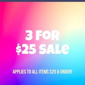 3 for 25 bundles